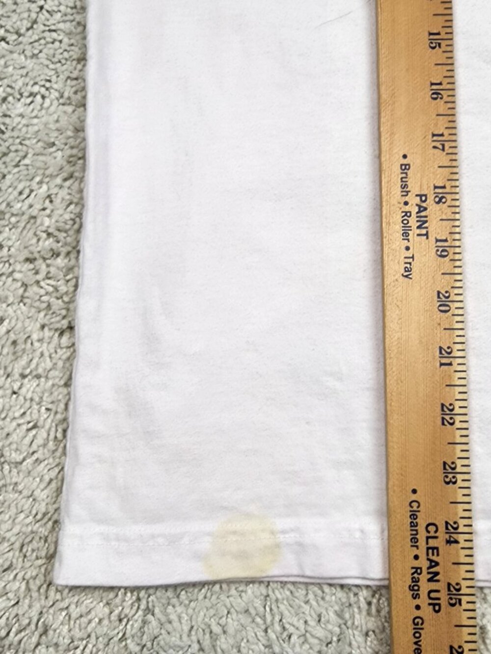 Akomplice Synchrodogs Short Sleeve Size Medium M Shirt White USA small Stain - Picture 6 of 7